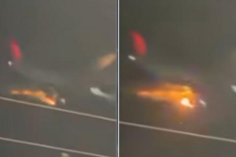 Vídeo mostra momento em que turbina de avião explode após decolar de Guarulhos; veja