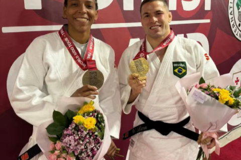 Rafaela Silva ganha 1ª medalha em ano olímpico e judô brasileiro leva dois bronzes no Grand Prix da Geórgia